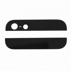 Vitre arrière haut et bas noir pour iPhone 5