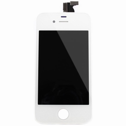 Vitre tactile blanche + écran lcd pour iPhone 4