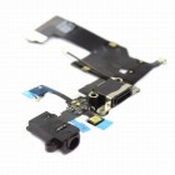 Nappe Connecteur de Charge noir+Jack+Micro iPhone 5  