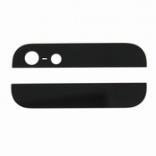 Vitre arrière haut et bas noir pour iPhone 5 