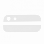 Vitre arrière haut et bas blanc pour iPhone 5 
