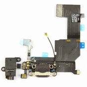 Nappe Connecteur de Charge noir +Jack+ Micro pour iPhone 5c  